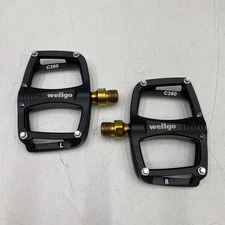 Wellgo C260 Aluminum Super Lite Black Bicycle Pedals New