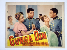 Gunga Din - 1939 - Lobby Card- Cary Grant - Douglas Fairbanks Jr. -Joan Fontaine