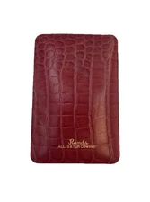 Vintage Handcrafted Rands Leather Alligator Rawhide Style Travel Cigarette Case