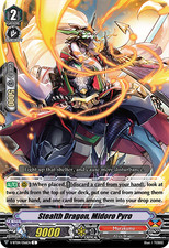 Vanguard TCG card V-BT04/056EN C Stealth Dragon, Midoro Pyro Vilest! Deletor