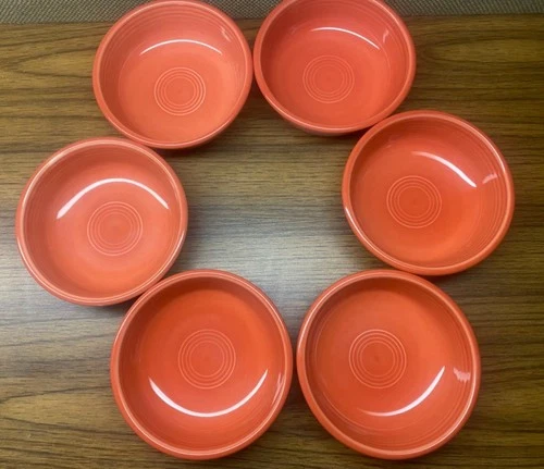 SINGLE FIESTA WARE COUPE CEREAL CHIP/DIP BOWLS PERSIMMON 5 5/8” FIESTAWARE