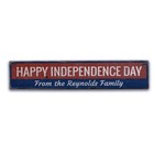 Happy Independence Day Novelty Distressed Sign, Personalized Wood Sign