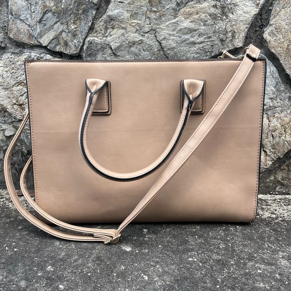 Bolso de mano Laura Jones beige para mujer tamaño mediano Foto 3 de 4