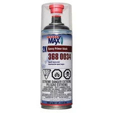 SprayMax 3680034 2K Epoxy Primer, 13.5 oz Aerosol Can, Matte Black, 1.2 to 2.4 s