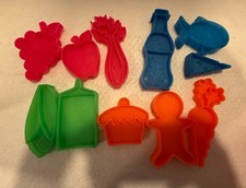 Vtg Mattel Tuff Stuff Plastic Play Food Colorful 11 Pieces Great Colors 1972