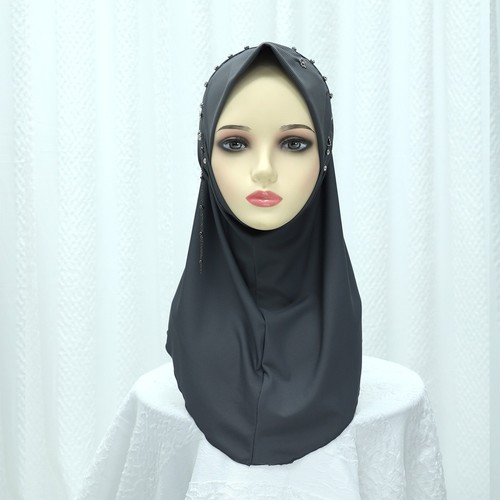 Mujeres Musulmanas Hiyab Bufanda Turbante Cubierta de Cabeza Amira Pañuelo Islámico Mantones Árabe - Imagen 12 de 28