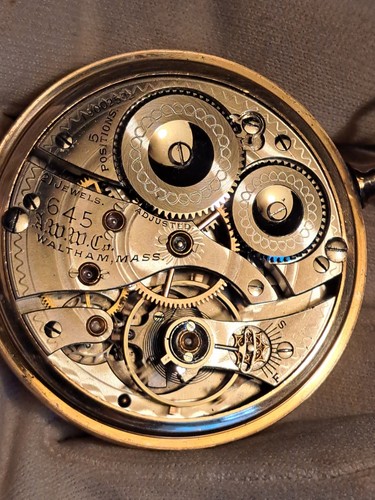 16S WALTHAM POCKET WATCH,GR.645,21 JEWEL, Runs great. railroad grade - Picture 7 of 8