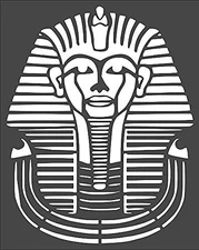 Stencil Egyptian Pharaoh King Mask - Reusable, DIY Crafts, Wall Art - Mylar S...