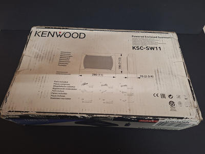 Kenwood KSC-SW11 Powered Enclosed 200x120mm 150W Car Audio