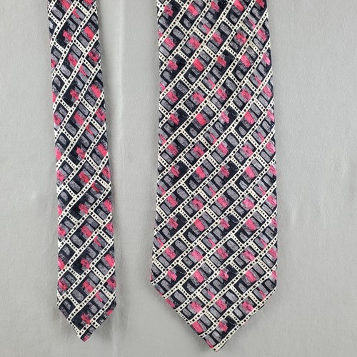 Italo Ferretti Ties Men Multicolor Geometric Silk Italy Designer - Picture 3 of 10