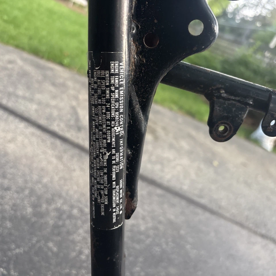 Suzuki TS250 1981 cuadro y basculante combo chasis principal brazo oscilante OEM TS 250  Foto 4 de 4