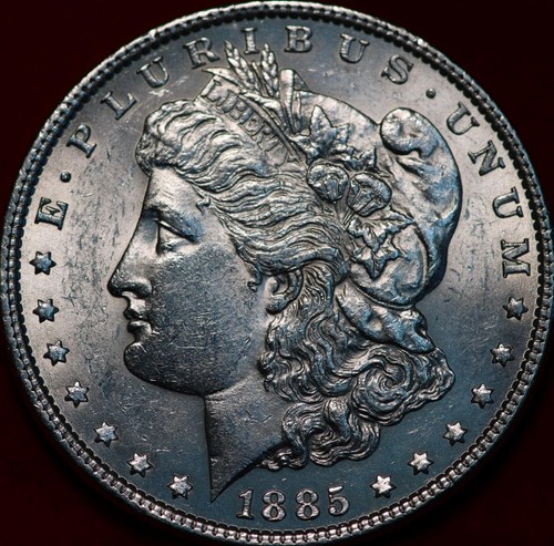 Uncirculated 1885 Philadelphia Mint Silver Morgan Dollar - 第 1/2 張圖片