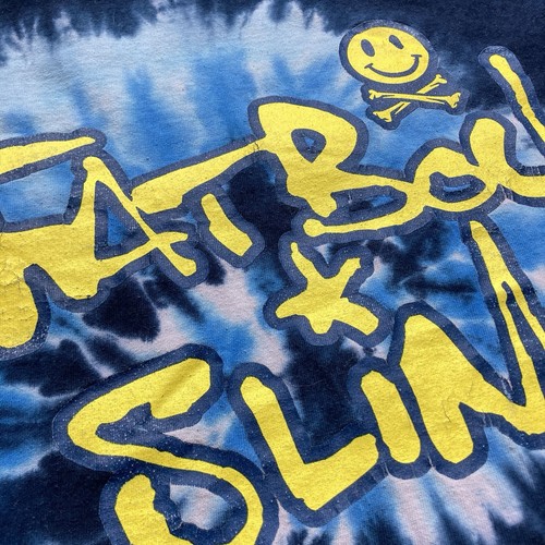 Camiseta vintage Fatboy Slim electrónica Big Beat tie dye talla mediana - Imagen 2 de 7