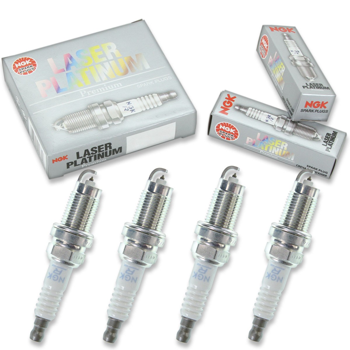 4 pcs NGK Laser Platinum Spark Plugs for 2007-2009 Volkswagen Jetta City zb