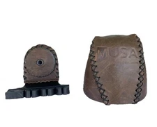 Antique Brown Wooden Texture Bow Quiver - Free Belt and Clip Included