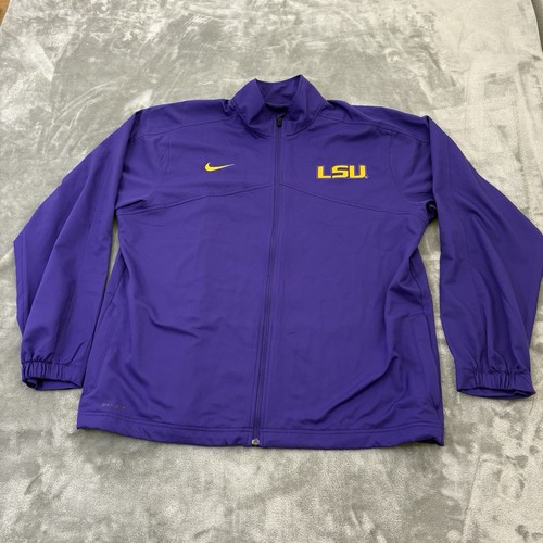 Nike LSU Tigers Track Suit Men's XL Team Issued #58 Jacket Pants Lightweight - Picture 2 of 18