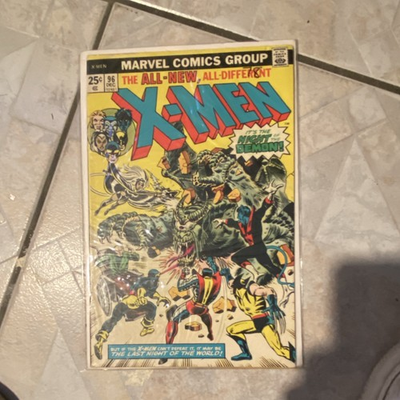 #ad Marvel Comics X Men #96 Bronze Age The Night of the Demon Storm Wolverine $150.00