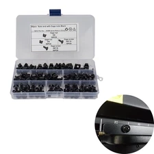 50PCS Steel M6 Square Hole Hardware Cage Nuts & Mounting Screws (M6*16)