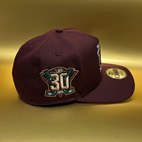Anaheim Mighty Ducks NHL Plum 9fifty A-Frame Stretch Snapback - Bild 4 von 5