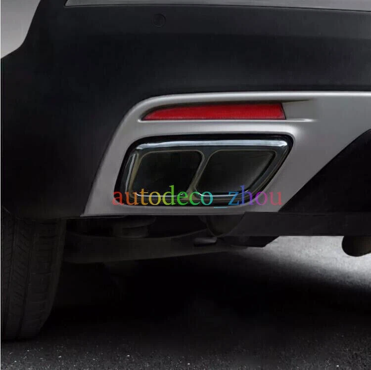 Черная отделочная рама задней трубы глушителя выхлопной системы для Cadillac XT5 2020-23 2 шт. - Изображение 4 из 4