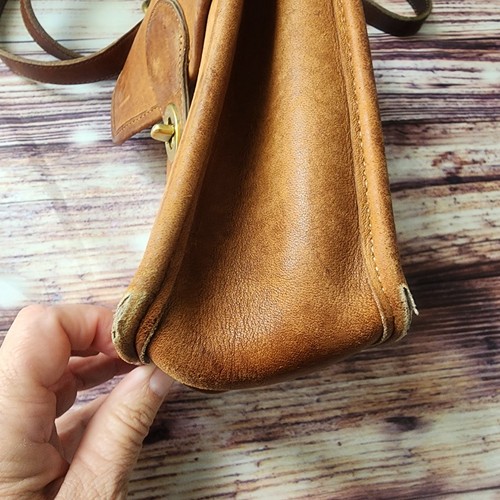 Coach Vintage Murphy Bag Brown Saddle Leather Crossbody Classic Turn Lock *FAIR - Picture 7 of 15