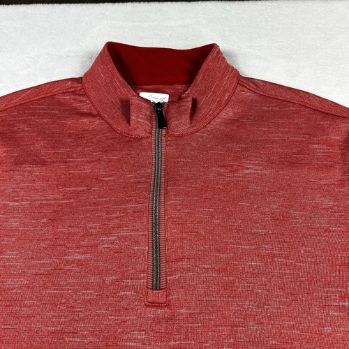Greg Norman Men's Half Zip Pullover Sweatshirt Performance Size Large Red - Picture 6 of 16