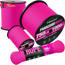 Paracord Rope 750 Lb - 1000Ft / 500Ft / 200Ft / 100Ft 5/32" Parachute Cord 4MM 1
