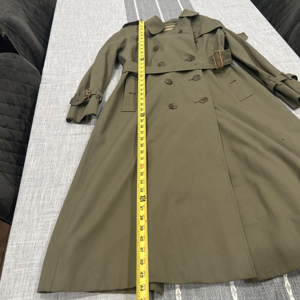 Vintage 1980s Burberry Waterloo Trench Coat - Women's size - 8