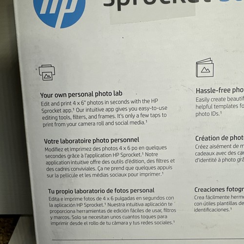 HP Sprocket Studio Digital Photo Printer 4x6 Photos New - Picture 5 of 7