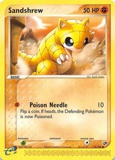 Sandshrew 75/100 Sandstorm Pokemon 002916