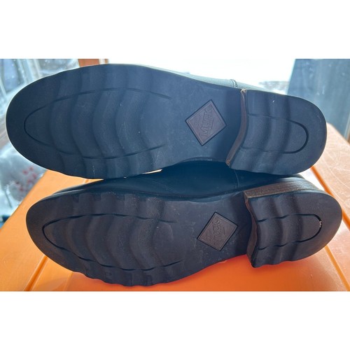 Muck Boot Company Black Leather Rubber Pull On Work Boots Size 9 Women's - Bild 9 von 11