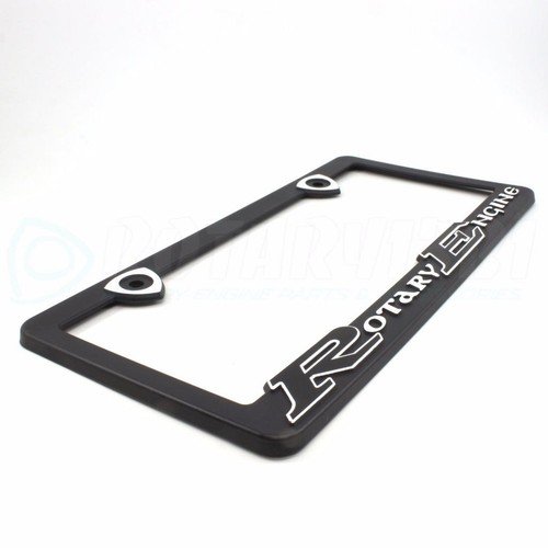 WHITE ROTARY ENGINE LICENSE PLATE FRAME MAZDA RX7 12A 13B TURBO RX2 RX3 RX4 - Picture 2 of 3