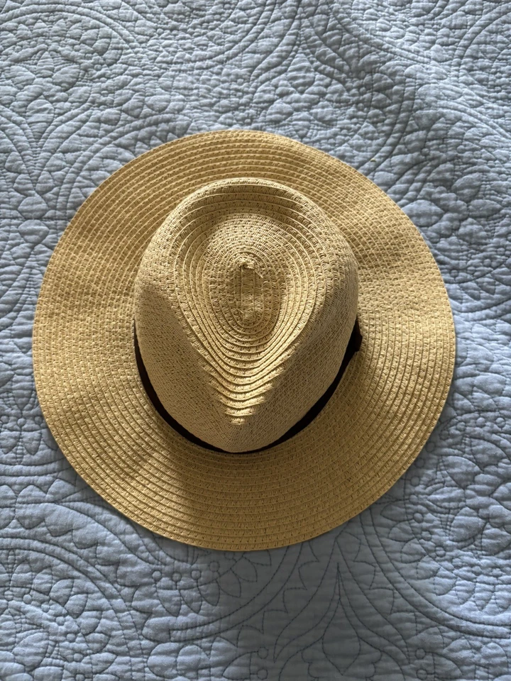 Chapéu de Sol Feminino Fedora Palha Ralph Lauren Tamanho Único - Imagem 4 de 4