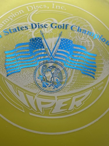 Innova Disc Golf 4th Run Viper With USDGC YEAR 2000 Logo OOP PFN 1 Of A Kind! - Picture 5 of 9