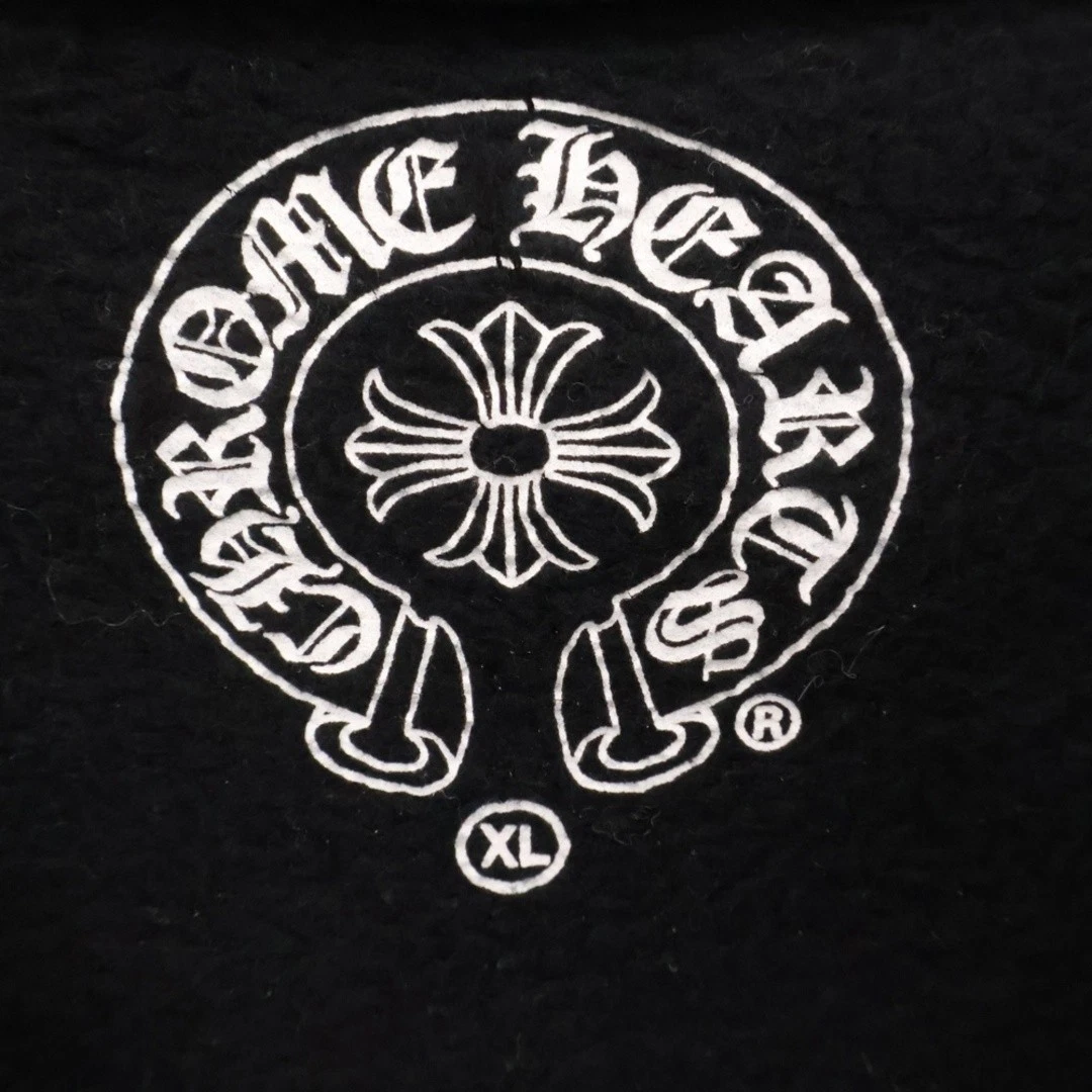 Felpa con cappuccio e zip Chrome Hearts Miami Pro Foti stampa pugnale usata 81b9d3ae8d75ea11aac
