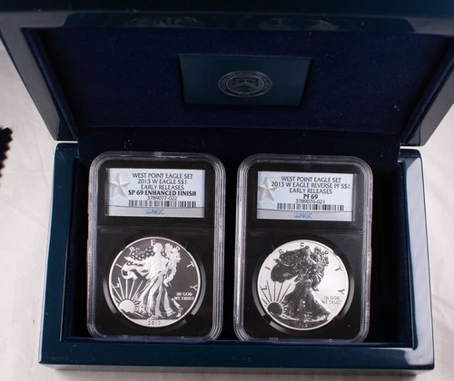 Certified NGC U.S. Mint 2013 American Eagle Two-Coin Silver Set Proof $1 
