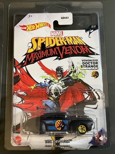 HOT WHEELS MARVEL SPIDER-MAN MAXIMUM VENOM SET OF 5 CARS In Car Case Protectors! - Picture 10 of 12