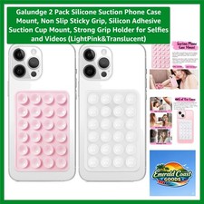 Light Pink Silicone Suction Cup Holder - Secure, Hands-Free Phone Mount