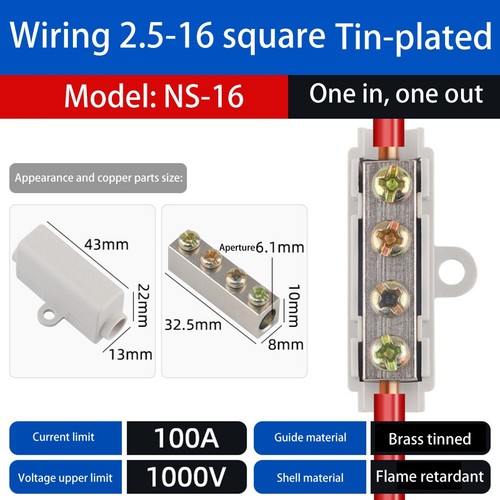 Professional Grade Brass Wire Connectors Rated at 1000V for DIY Projects - Afbeelding 3 van 7