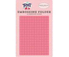 Carta Bella Paper LET'S TRAVEL A2 Embossing Folder - Grid