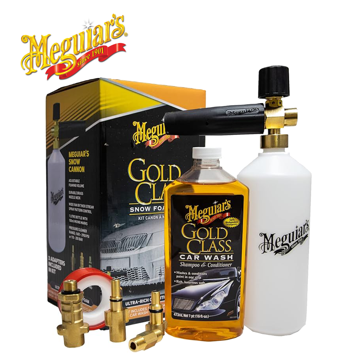 Shampoo Auto Con Cera Meguiar's Gold Class - Lava E Rivitalizza La Vernice In Un Solo Passo | 73410 - Foto 3