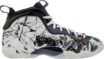 black white and orange foamposites