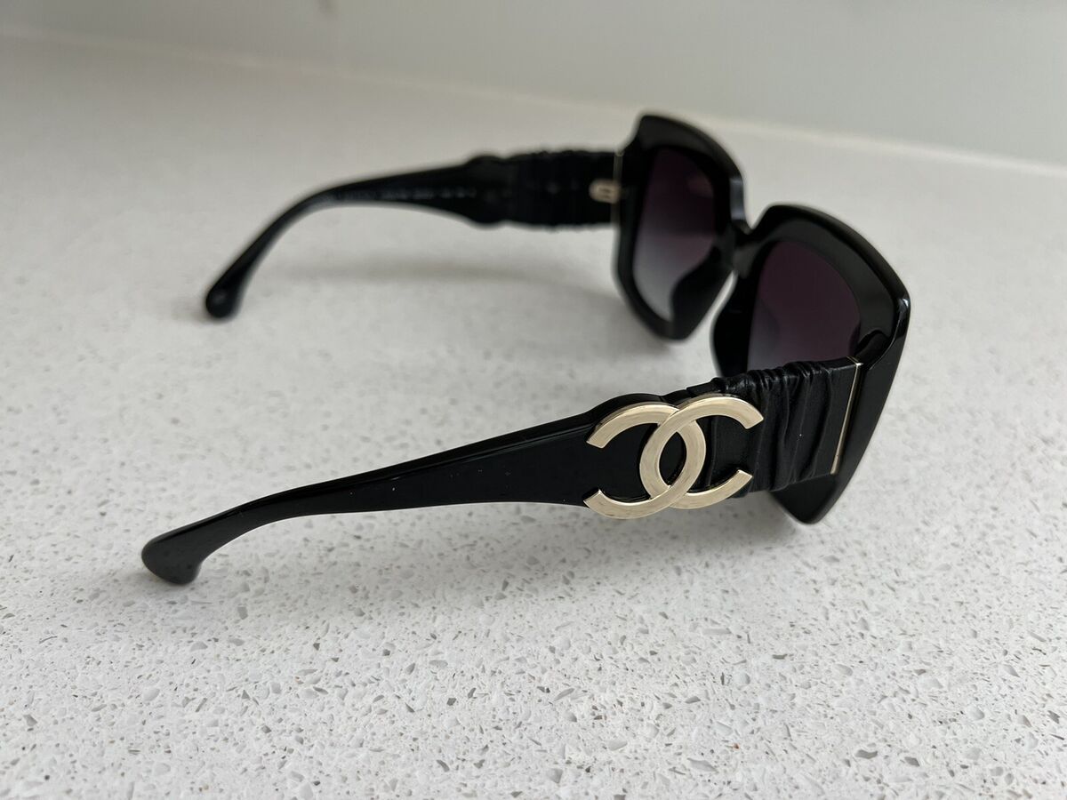 CHANEL, Accessories, Chanel Sunglasses Brown With Mother Of Pearl Cc Logo  Model 576h