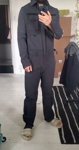 Men's ZARA SRPLS Jumpsuit boiler suit overalls SMALL TO MEDIUM Pilot navy S M - Picture 2 of 10