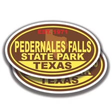 PEDERNALES FALLS STATE PARK DECALs 2 Stickers TEXAS Bogo Car Window