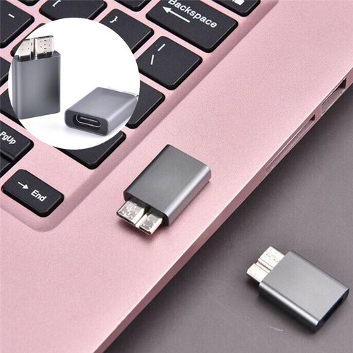 Portable Adapter C Type 3 Connector Female USB to B MicroMale USB-C - Afbeelding 1 van 8