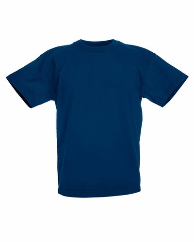 Camisetas lisas para hombre nuevas Fruit Of The Loom peso valor 100 % algodón ropa informal - Imagen 8 de 12
