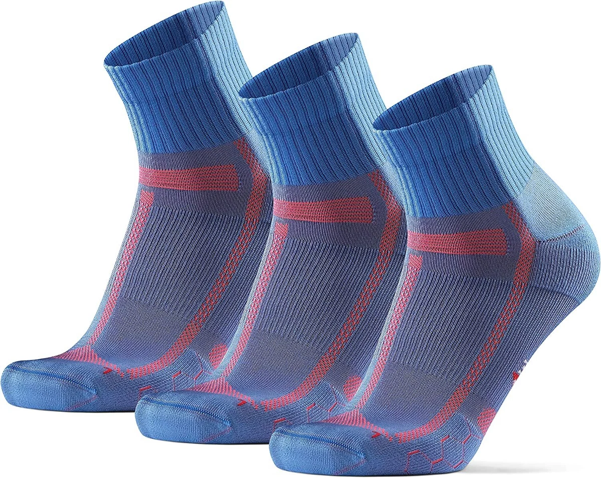 DANISH ENDURANCE 3 Pack Running Socks for Long Distances, Quarter, Men &  Women