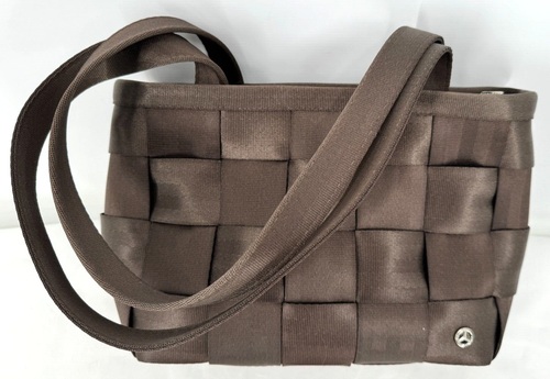 VTG Mercedes-Benz Seatbelt Bag by Harveys USA Brown Woven Tote Handbag Purse - Picture 2 of 18