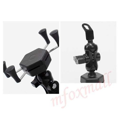 ABS Universal Motorcycle Motorbike Handlebar Mobile Phone Holder Bracket Mount - Picture 10 of 10